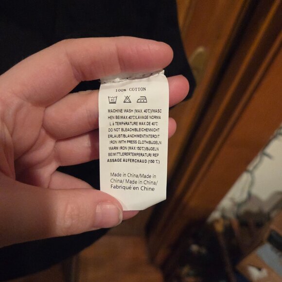 Coofandy Black Lace-Up Shirt - Picture 4 of 4